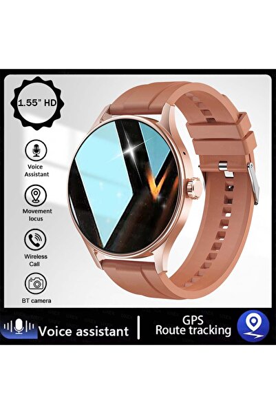 Choice Golden Fashion Smart Watch Plus 1.55 HD For Men And Women App Control ...