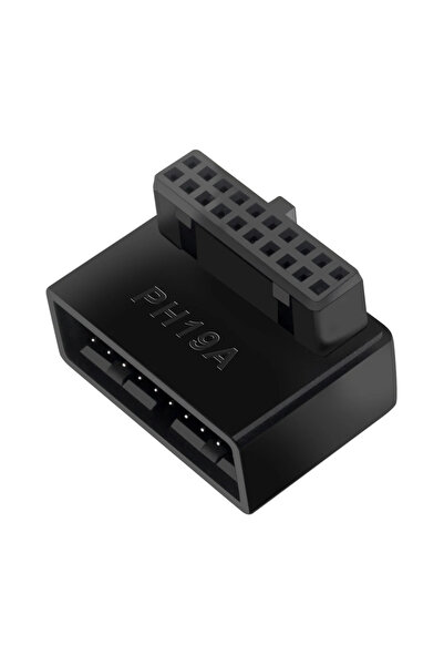 Choice محول تمديد USB 3.0 PH19A ذو 19/20 سنًا من ذكر إلى أنثى بزاوية 90 درجة ...