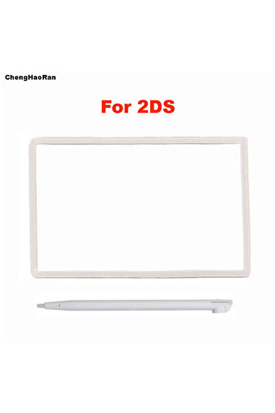Choice white with pen 1piece Colorful Upper LCD cover for 2DS Top LCD Screen ...