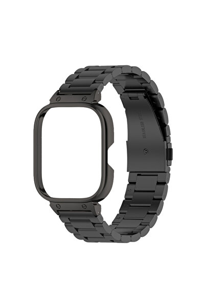 Choice For Redmi Watch 4 black Stainless Steel Strap For Redmi Watch 4 Watchb...