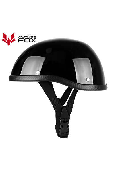Choice Gloss Black Retro Motorcycle Half Helmet ABS+Cotton Plastic Cap Summer Half Face Unisex Helmet Motor