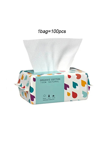 Choice كيس واحد من مناشف الوجه السميكة للاستخدام مرة واحدة، مصنوعة من القطن ب...