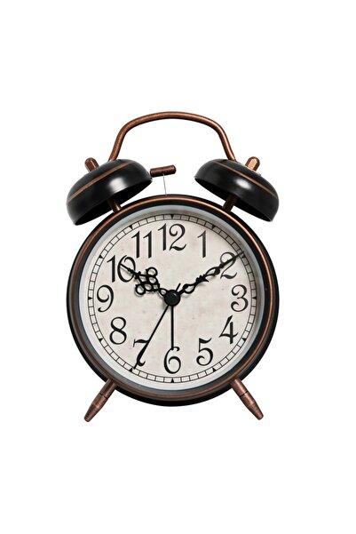 Choice Vintage black 1pc 4.5 inch retro electroplating metal alarm clock, luminous dial, loud volume wake-u