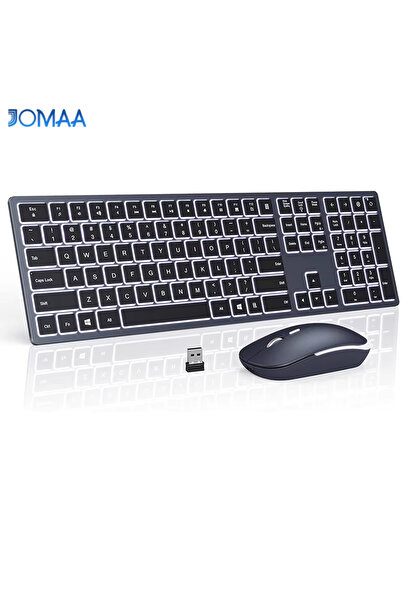 Choice English Layout Backlight Wireless Keyboard and Mouse Combo 2.4G USB Silent Keyboard Set Rechargeabl
