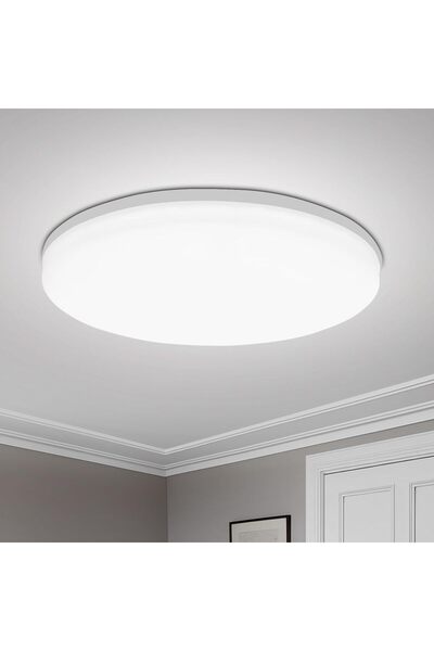 Choice مصباح سقف LED عصري أبيض بارد بطول 30 سم، موفر للطاقة، مناسب لغرف النوم، بتصميم دائري.