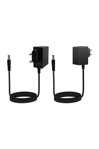 Choice محول طاقة أسود 12 فولت 1.5 أمبير، قابس أوروبي، 12 فولت، 1.5 أمبير، 18 واط