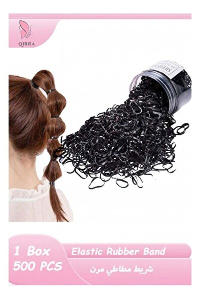 qira Rubber Hair Ties 500 Pieces – Flexible Hair Bands that Do Not Cause Dama...