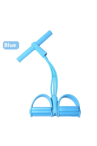 Choice Four tube blue Multifunction Tension Rope Resistance Band Elastic Peda...
