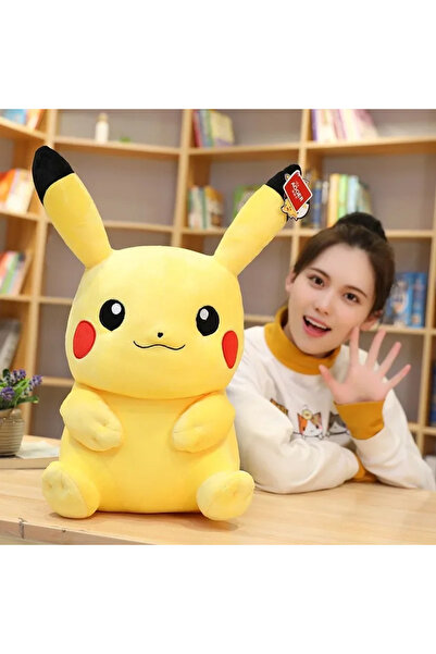 Choice وسادة ألعاب بوكيمون بيكاتشو سوداء اللون، 30 سم، دمية قطيفة كرتونية ياب...