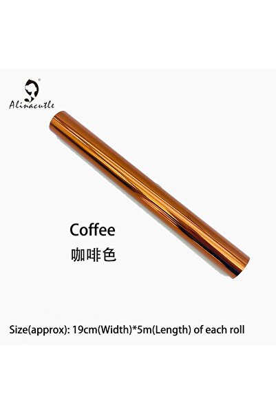 Choice3 ورق طباعة لاصق للحبر، لون قهوة، طول 5 أمتار × عرض 19 سم، معبأ في أنبو...