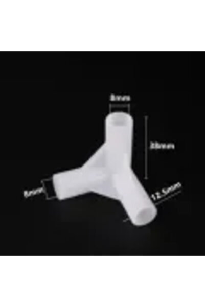 Choice 10 قطع من وصلات زاوية على شكل حرف T ثلاثية الاتجاهات 8 مم مصنوعة من بل...