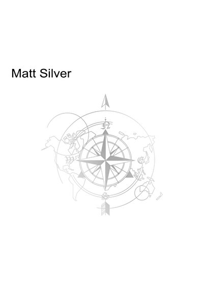 Choice ملصق جداري فضي غير لامع على شكل بوصلة سيارة وخريطة العالم، مقاس 30×30 ...