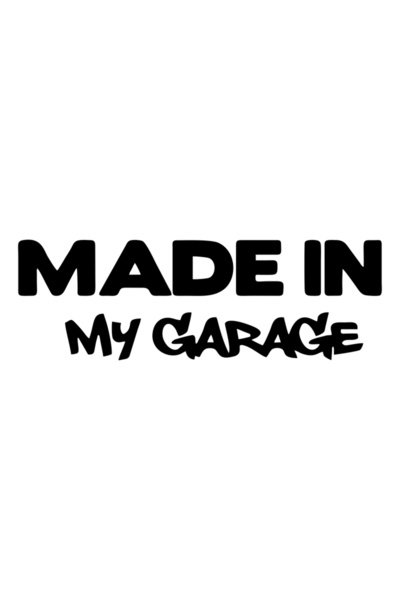 Choice 17.8x5.9cm G209A1 black 17.8*5.9CM MADE IN MY GARAGE Funny Car Styling...