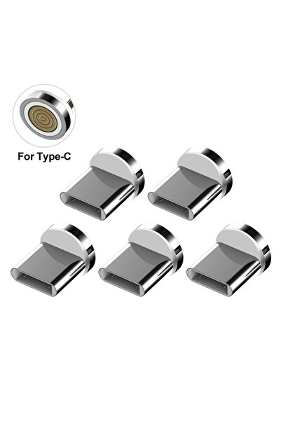 Choice 5 قطع من رؤوس موصلات كابل الشحن المغناطيسي من النوع C Plus لهواتف آيفو...