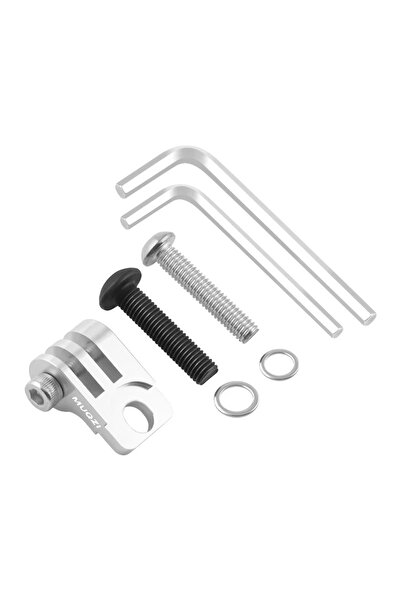 Choice حامل مصباح دراجة برومبتون القابل للطي من MUQZI الفضي، محول تثبيت مصباح الدراجة، حامل كمبيوتر