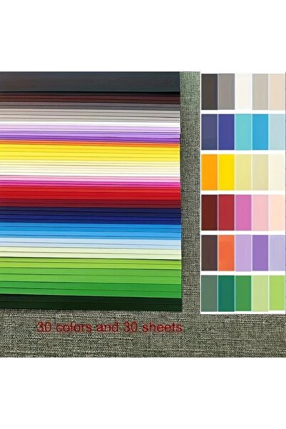 Choice 30 ورقة من ورق مقوى A4 ملون، 30 لونًا، 230 غرامًا للمتر المربع