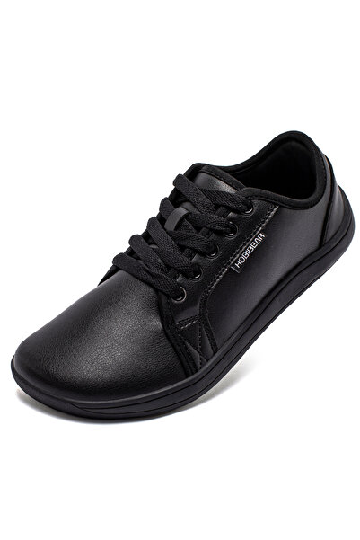 Choice 43 All-black HOBIBEAR Minimalist Shoes for Men Women Wide Toe Barefoot Zero Drop Shoes Casual Artifi