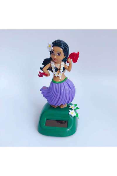 Choice زينة سيارة من النوع A - أرجواني، زينة تعمل بالطاقة الشمسية، دمية هزازة...