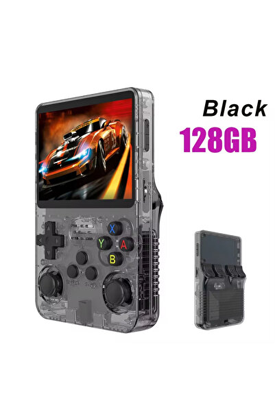 Choice Black 128g Open Source R36S Retro Handheld Video Game Console Linux Sy...