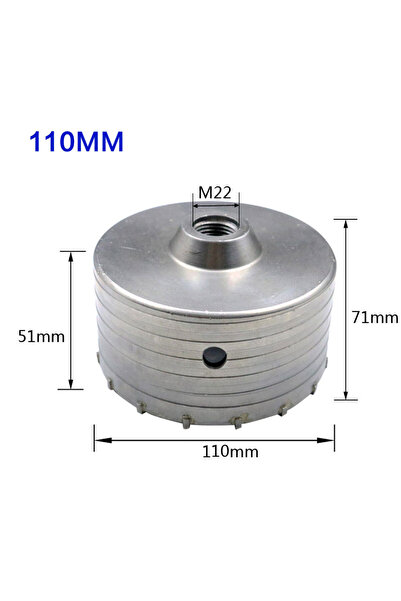 Choice9 110mm SDS Concrete Hole Saw 30-160mm Electric Hollow Core Drill Bit S...