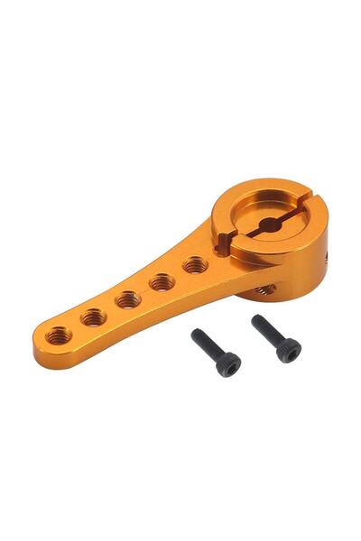 Choice1 Yellow 1pcs Aluminum Alloy 25t Steering Servo Arm Horn Length 46mm Fo...
