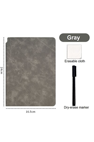 Choice مجموعة دفتر ملاحظات سبورة بيضاء قابلة لإعادة الاستخدام، رمادية اللون، ...