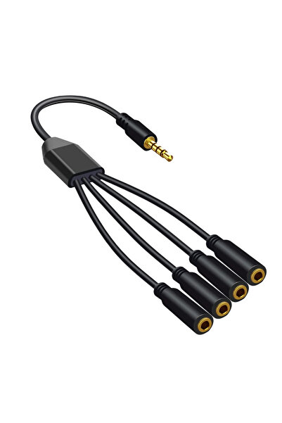 BSN ≤ 0.5 متر، من 1 إلى 4، موصل TRRS ذكر 1/8 بوصة إلى 3/4/5/6 منافذ، مقبس أنثى 3.5 ملم، كابل AUX، سماعة أذن، ميكروفون، إعلان صوتي