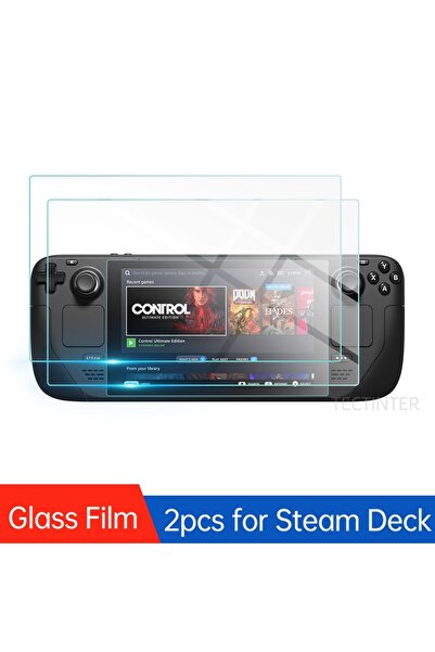 Choice 2 pcs 2 Packs Tempered Glass for Valve Steam Deck Console 9H Screen Pr...