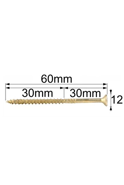 Mag-Krak Surub Dulgherie Cap Inecat 6x60 - 100buc/cutie
