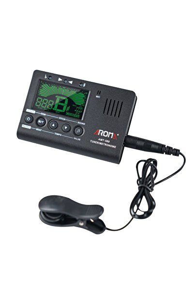 Choice Black Aroma AMT-560 Electric Guitar Tuner & Metronome Built-in Mic wit...
