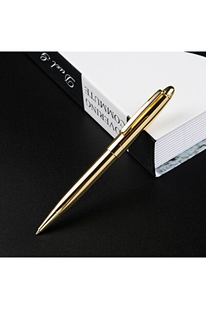 Choice أقلام حبر جاف ذهبية اللون، غلاف قلم حبر جاف قابل للسحب، قلم حبر جاف سل...