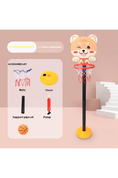 Choice حامل كرة سلة قابل للتعديل عموديًا للأطفال - إصدار للكلاب - مناسب للاست...