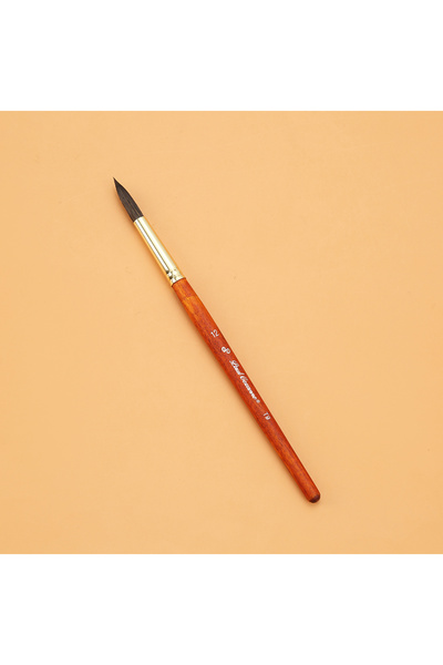 Choice 12 Mixed hair round tip mop brush, Watercolor pen Water Chalk Art Crochet pen School art supplies, P