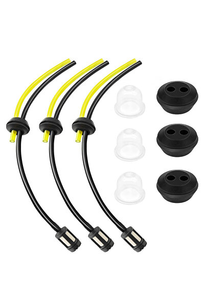 Choice 3 مجموعة من مجموعة مرشح خط الوقود لتشذيب العشب العالمي لقاطع الفرشاة وجزازة العشب التمهيديات F...