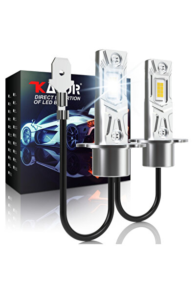 Choice مصباح ضباب LED H3 عدد 2، 12 فولت، فائق السطوع، أبيض 6000 كلفن، مصباح ق...