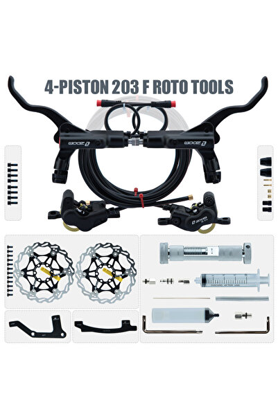 Choice أدوات دوارة سوداء 203، فرامل قرصية هيدروليكية رباعية المكابس من زووم HB-876E، سكوتر كهربائي قابل للطي 203 جبلي