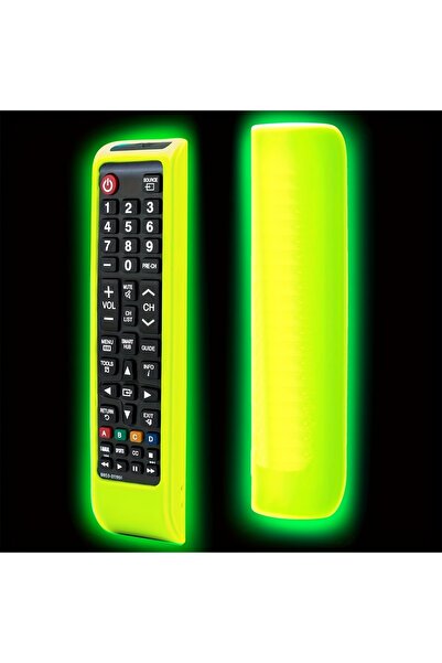 Choice غطاء سيليكون أخضر لجهاز التحكم عن بعد للتلفزيون، غطاء لجهاز التحكم عن بعد BN59-01199F...