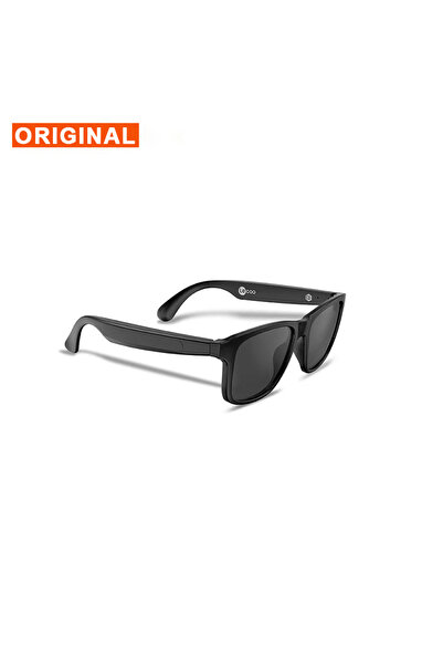 Choice نظارات شمسية وسماعات أذن بتقنية بلوتوث 5.3 من Lecoo، طراز C8 Lite باللون الأسود، مناسبة للأنشطة الخارجية والرياضة والمكالمات عالية الدقة.