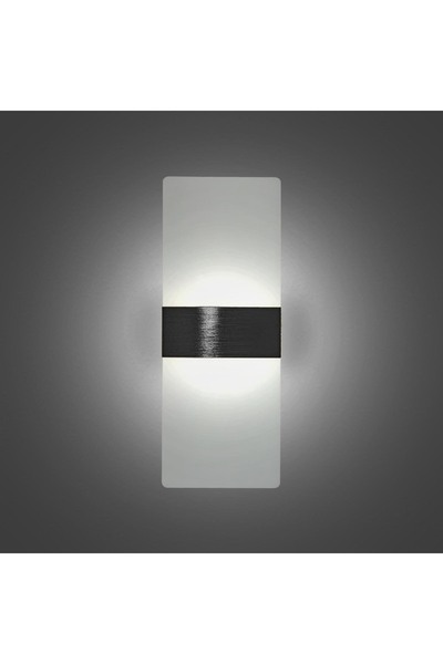 Choice مصباح جداري عصري أسود دافئ أبيض 12 واط، مصباح جداري LED 6 واط/12 واط، إضاءة جدارية من الأكريليك، مناسب لـ