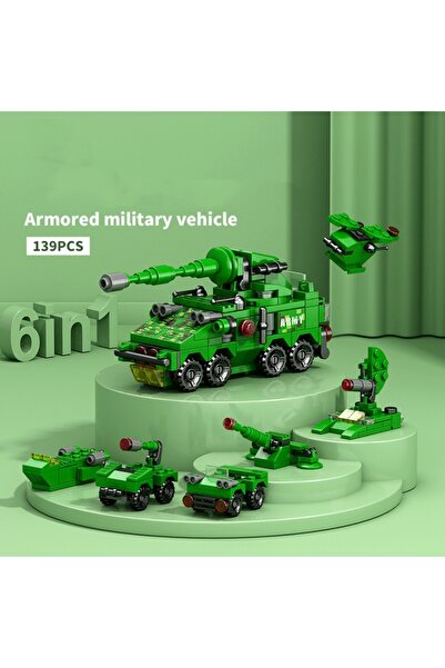 Choice3 بدون صندوق، 6 في 1 سيارة هندسية، شاحنة، خزان، مبنى مدينة، طوب شرطة، إ...