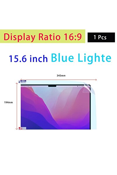 Choice 15 Blue 345x194mm 15.6 Inch Display Ratio 16:9 Notebook Screen Protect...