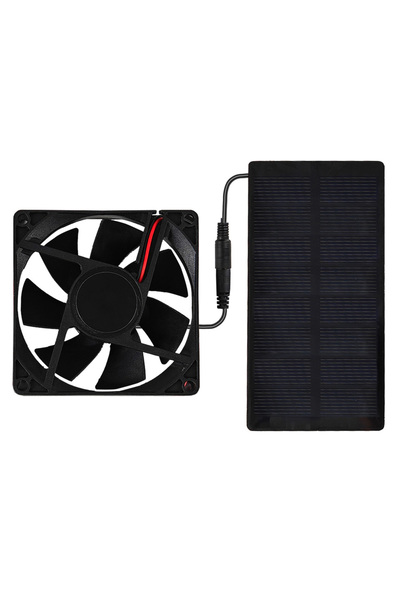 Choice Black Solar Powered Fan for Outdoor Campin Small Solar Fan with Solar Panel Fan Kit 3000 RPM IP65 Wa