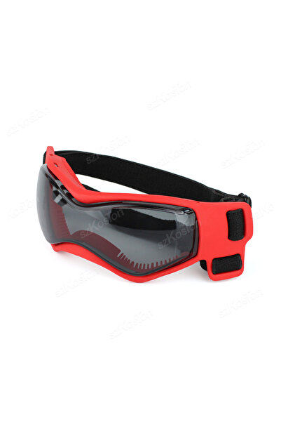 Choice5 S Red Dog Goggles Medium Small Breed Dog Sunglasses for Adjustable UV...