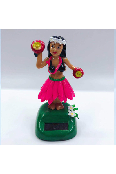 Choice زينة سيارة وردية من النوع B، زينة تعمل بالطاقة الشمسية، دمية هزازة الر...