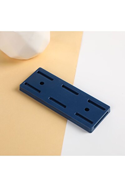 Choice حامل جداري أزرق اللون، مثبت قابس بدون ثقب، مثبت ذاتي اللصق، حامل كابلا...