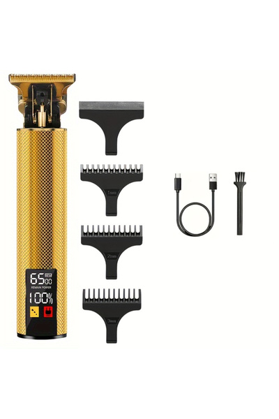 Choice Metal gold Professional Vintage Hair Clippers and Trimmers Kit, Rechar...