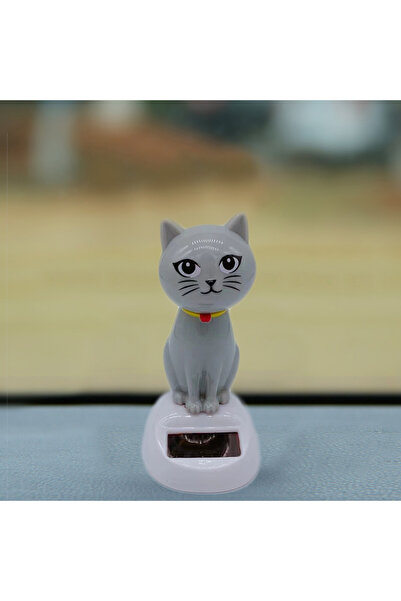 Choice GRAY 1pc Car Decoration Solar Energy Decoration Shaking Head Doll Cart...