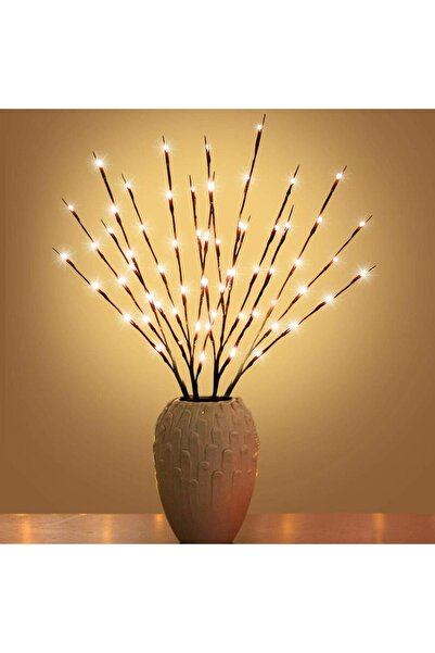 Choice أضواء غصن الصفصاف الدافئة البيضاء (20 مصباح LED) لتزيين مزهريات عيد الميلاد، مصنوعة من أغصان الصفصاف المضيئة.