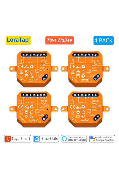 Choice5 4 PACK LoraTap ZigBee Shutter Switch Module Electric Motorized Curtai...