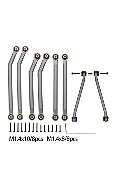 Choice مجموعة وصلات هيكل معدنية رمادية عالية الخلوص، قطع غيار مُحسّنة لسيارة ...